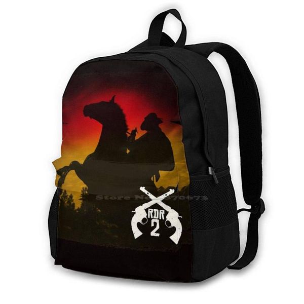 

backpack rdr2 sunset rider school bags travel lapred dead redemption