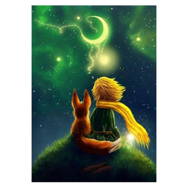

diamond painting 2021 5d diy full round the little prince cross stitch 3d embroidery rhinestone mosaic home decor art y445
