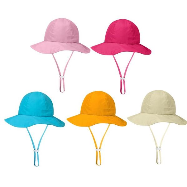 

baby sun hat boys cap children panama beach kids summer bucket toddler girls outdoor hats, Black;white