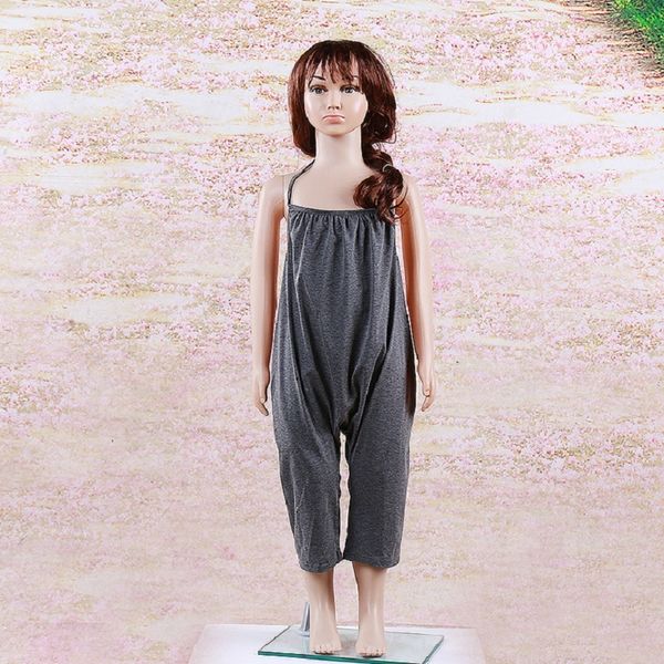 

grey fashion girls rompers jumpsuits cotton baby girl overalls suspenders brace trousers children one-piece clothes suit 1-5year 210413, Blue