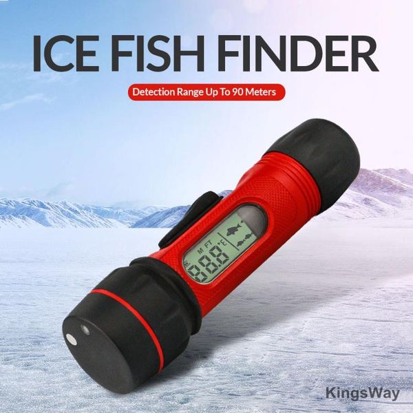 

portable 0.8-90m fish finder depth sonar alarm sensor transducer fishfinder for outdoor fishing