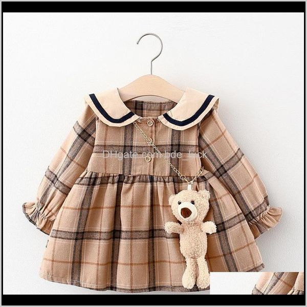 

baby, kids & maternity fall born girl dress clothes toddler girls princess plaid birthday dresses for infant baby clothing 0-2y vestidos dro, Red;yellow