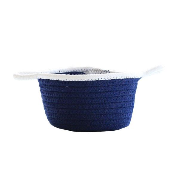 

storage baskets cotton rope basket foldable garden home keys organizer sundries