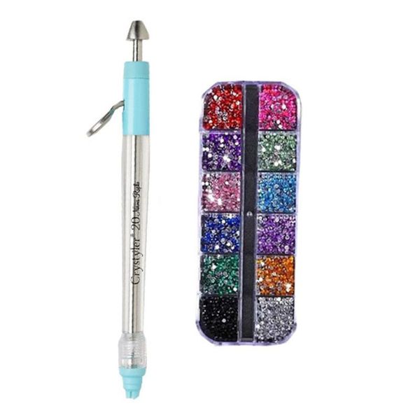 

dotting tools double-head acrylic drill point pen diamond painting tool embroidery accessories multi-function nail art, Silver