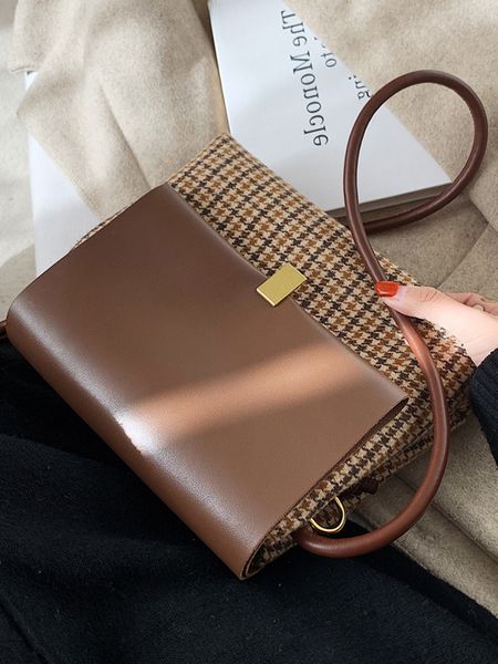 

luxury herme handbags and storage qianniaoge high sense briefcase women's 2021 new trendy net red fashion versatile ins wlbe