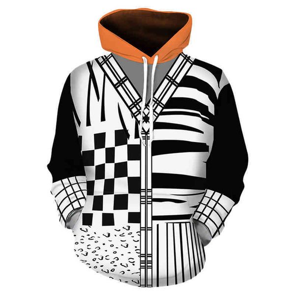 

: cosplay 3d printed men's hoodie street cloth women's casual sweater, Black