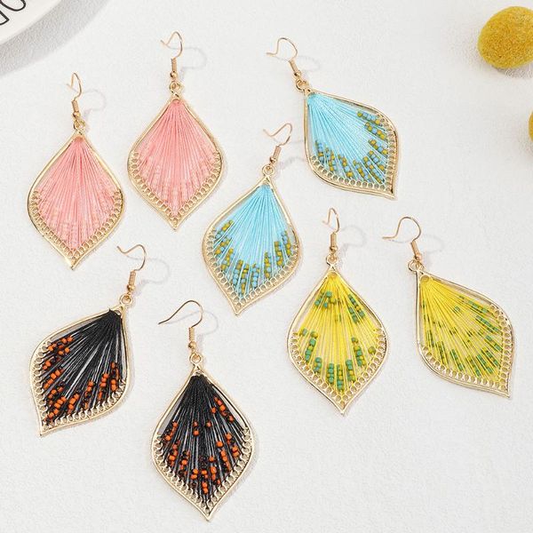 

dangle & chandelier arrivals gold bohemia handmade drop earrings seed beads boho statement beaded for women girls party jewelry gifts, Silver