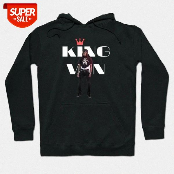 

rap king von sweater men's and women's hooded loose plus size hoodie #ak44, Black