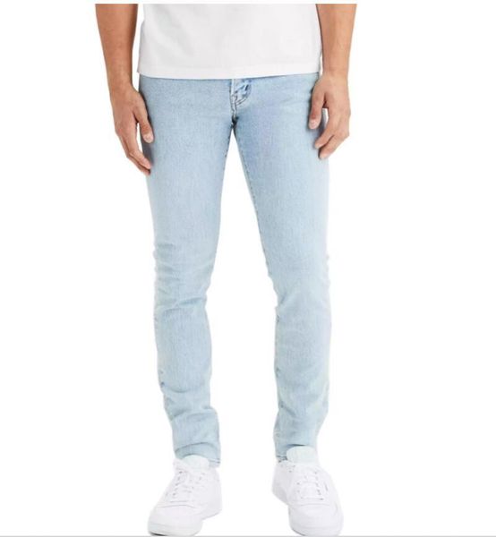 

men's jeans men light blue denim fashion skinny stretch casual autumn winter pants