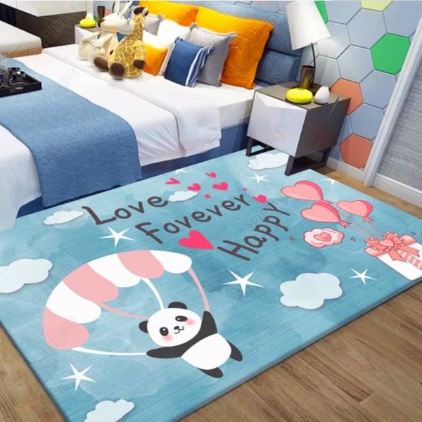 

children's room cartoon carpet bedroom full shop cute baby bedside crawling mat living home custom carpets