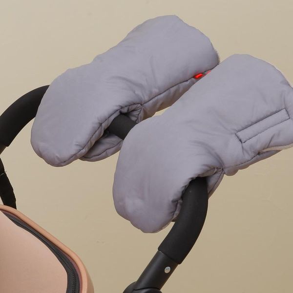 

stroller parts & accessories comfortable warm gloves for baby strollers winter windproof and cold-proof plus fluffy thick wool mittens gifts