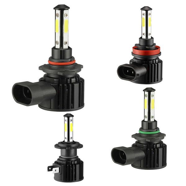 

4-side glow led car headlight automobile lamp upgrade section universal headlights