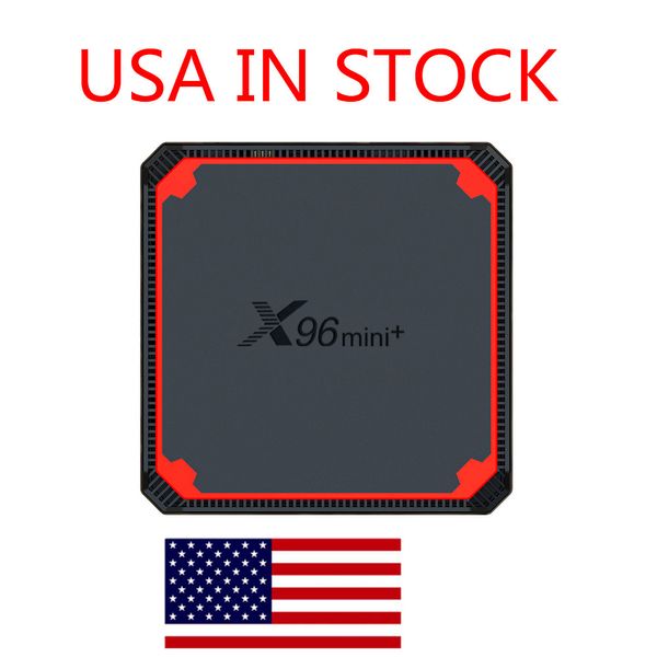 Отправка от USA X96 Mini Plus X96MINI Android 9.0 Smart TV Box 2G 16GB Amlogic S905W4 Quad Core 2.45G Wi-Fi Установите верхний медиаплеер