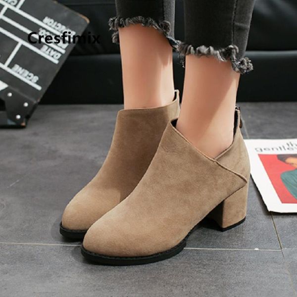 

boots frauen stiefel women cute brown ankle lady casual black cool comfortable winter e5444
