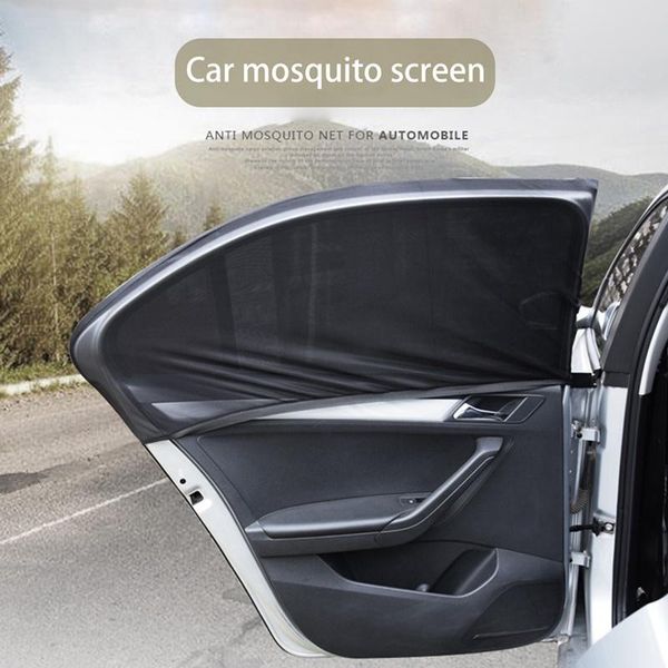 

car sunshade 2pcs universal front rear side window baby mesh sun shade protects and kids from the mosquito screen