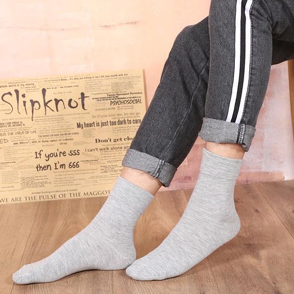 

men's socks diabetic ankle health circulatory cotton loose fit for men  ea, Black