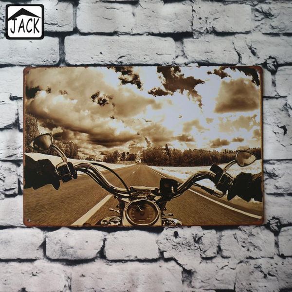 

metal painting monochrome motorcycle cloud 8x12 inch tin sign garage barn gallery coffee store club bar wall decor plaque plate