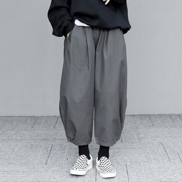

women's shorts [eam] black drawstring wide leg high elastic waist trousers loose fit pants women fashion tide spring autumn 1dd4565 & c, White;black