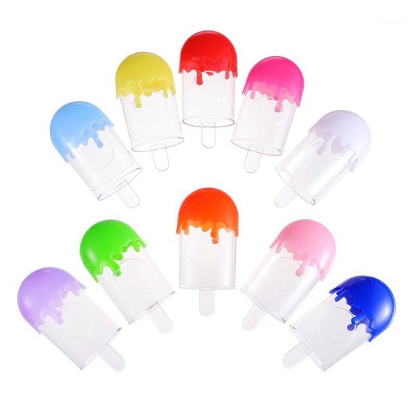 

10pcs ice cream shape eyelash storage boxes empty false lashes packaging case eyelashes1