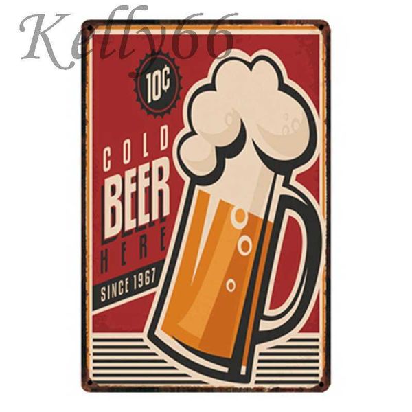 

drink cold beer man cave keep cale vintage metal sign tin poster home decor pub wall art painting 20*30 cm size dy27