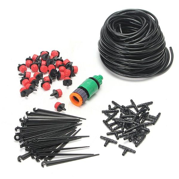 

25m 82ft diy drip irrigation system automatic self watering garden hose micro wholessale kitchen faucets