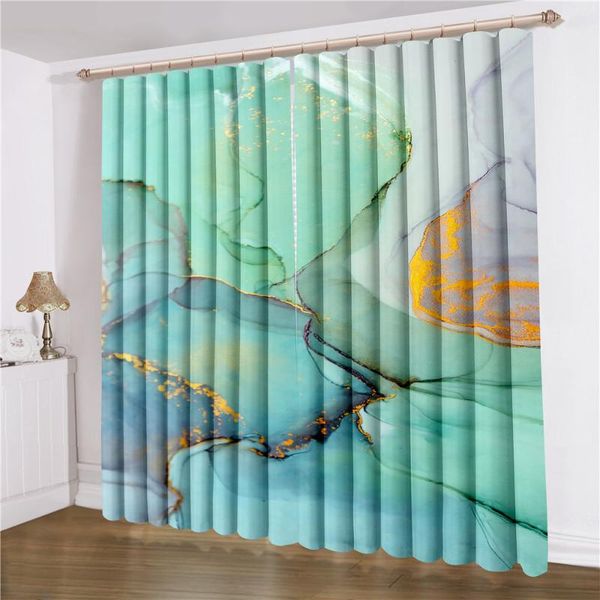 

curtain & drapes gold glitter curtains colorful blooming window home textile treatments 3d print for bedroom