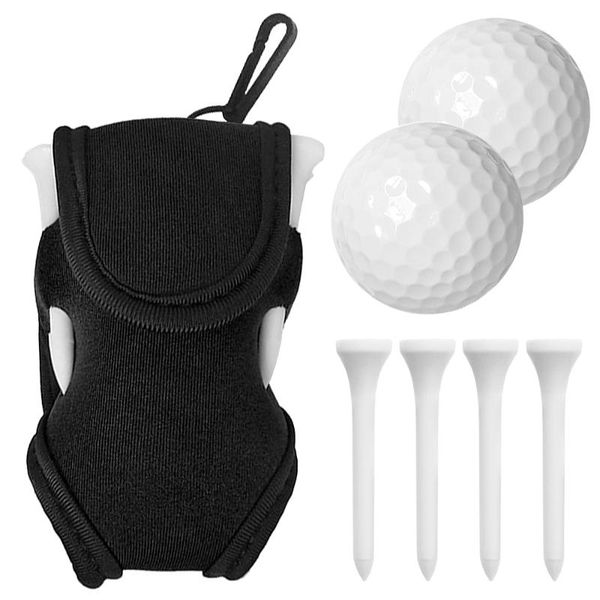 

golf balls and tees pouch bag holder waist carrier case with 2 4 accessories set