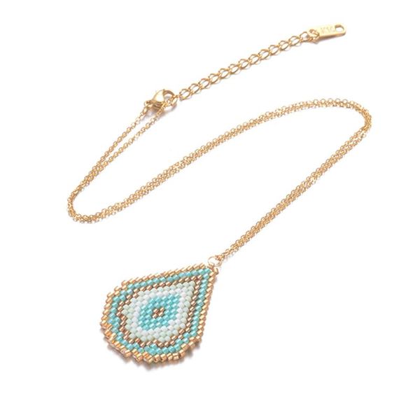 

pendant necklaces eye necklace explosion classic miyuki rice bead knit, Silver