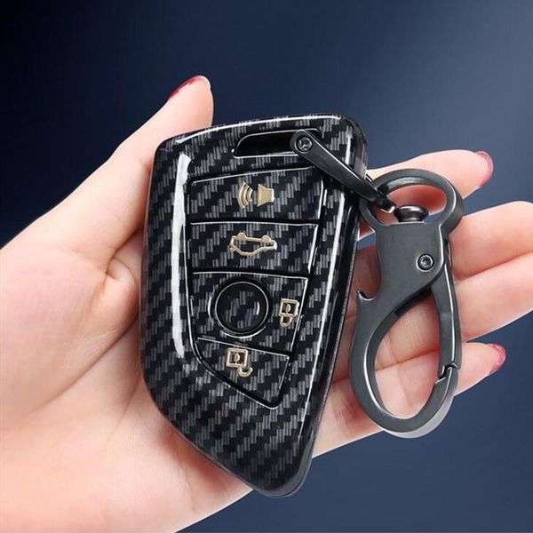 

car remote key case cover for 1 2 3 4 5 6 7 series x1 x3 x4 x5 x6 f30 f34 f10 f07 f20 g30 f15 f16 e60 keychains, Silver