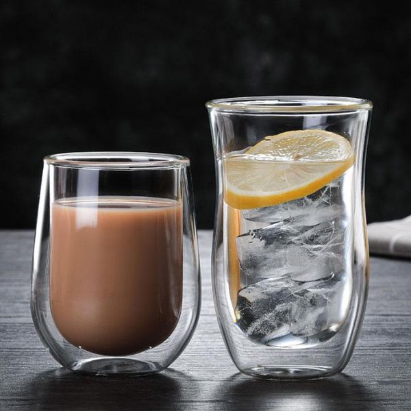 

coffe tea drink cup glass clear heat resistant double wall milk juice mug cups cocktail whisky wine beer crystal glasses