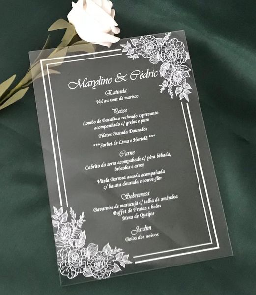 

greeting cards transparent acrylic wedding invitations,custom 10pcs invitation,white ink sweet 16th birthday invitations,acrylic invite