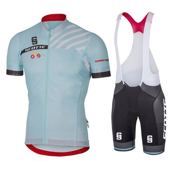 

racing sets 2021 gs scotte short cycling jerseys maillot ropa ciclismo bicycle clothes summer bike clothing outdoor jersey men, Black;blue