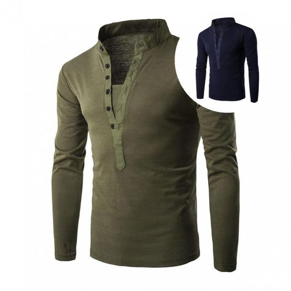 

men's casual shirts spring simple stand collar shirt solid color soft, White;black