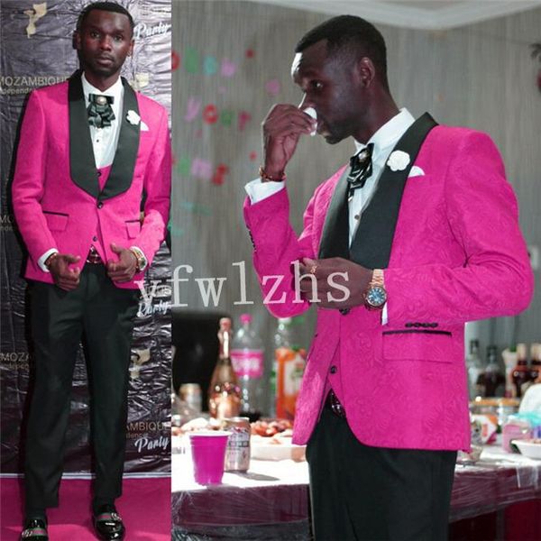 

men's suits & blazers arrival one button groomsmen shawl lapel groom tuxedos men wedding/prom man blazer ( jacket+pants+vest+tie) b92, White;black