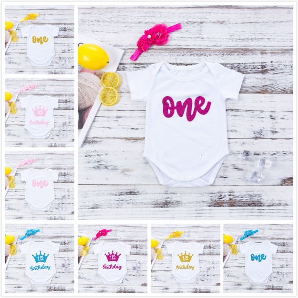 

born clothing onepiece clothes baby climbing pure cotton, White