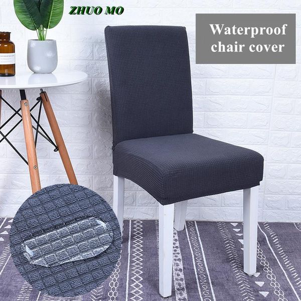 

chair covers 2pcs super waterproof stretch cover jacquard fabric elastic spandex seat for home dining room kitchen