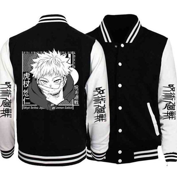 

harajuku bomber men's and women's baseball autumn et, animation university street clothing, Black;brown