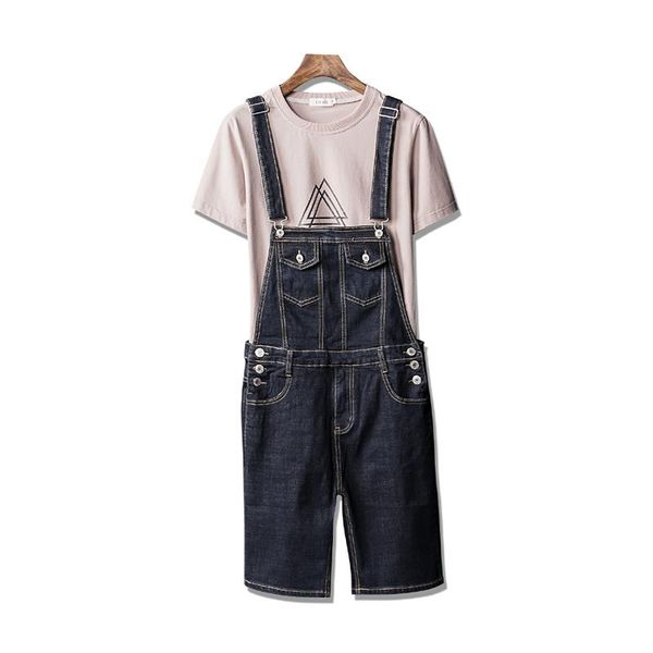 

s-xxl 2021 men's clothing hair stylist fashion lovers suspender pant casual bib pants rompers plus size costumes shorts, White;black