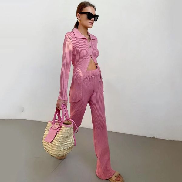 

women's two piece pants mode of women in fine mesh 2 set two pieces spring v long-sleeved button + casual suit pants qkd5, White