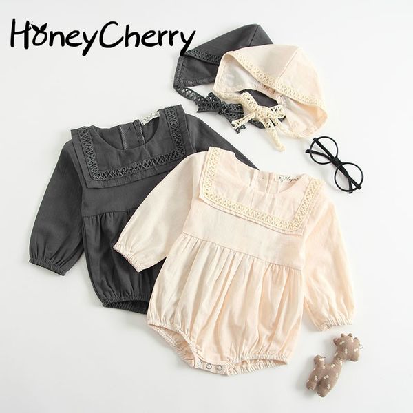 

baby girl bodysuits conjoined clothes autumn long sleeves kazakhstan and hat girl funny 210515, Blue