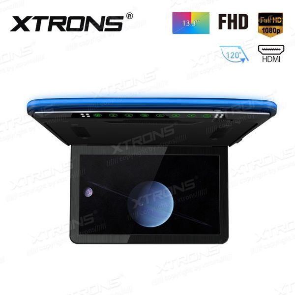 

car video 13.3" 1080p hd digital tft monitor wide screen ultra-thin roof player