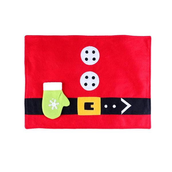 

table runner christmas place mats santa claus decoration decor napkins for dishes coasters mat