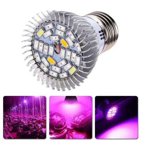 

grow lights plant light bulb 28w e27 led flower seed plants hydroponic lamp full spectrum