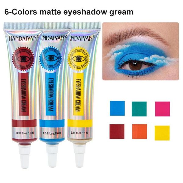 

eye shadow 6 colors matte eyeshadow cream set long lasting waterproof smudgeproof base primer for makeup