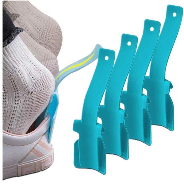 

clothing & wardrobe storage slipper assistant, 4 pieces of portable socks slider-handle shoe horn-shoe lifter for easy on and off, suitable