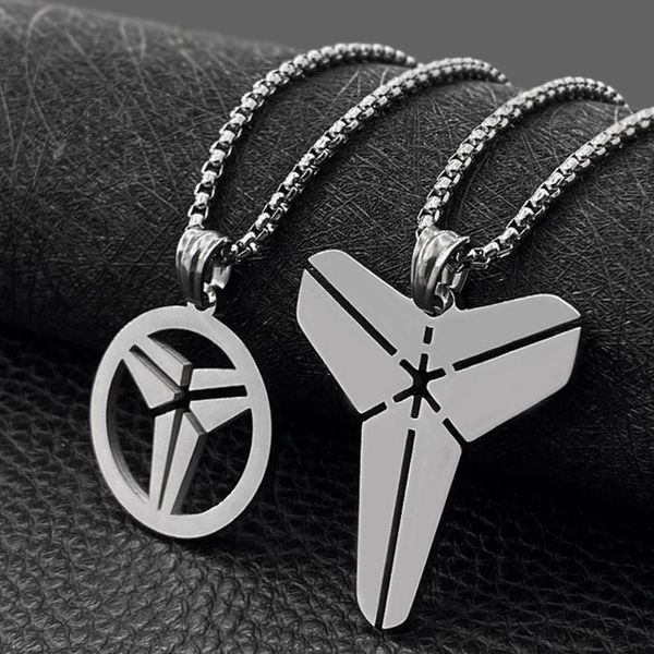 

pendant necklaces necklace men's stainless steel hip hop geometric jewelry gifts male accessories, Silver
