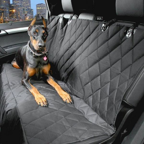 

kennels & pens pet car waterproof non-slip with net pocket dog mat