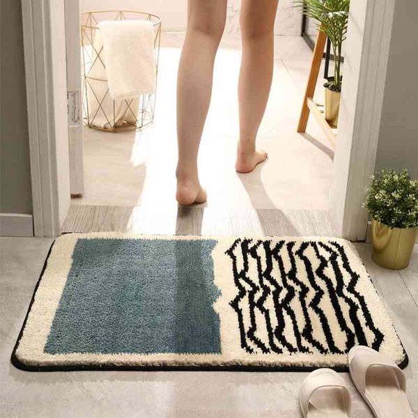 

new simple luxury toilet floor home bathroom anti slip door mat