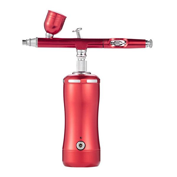 

professional spray guns airbrush kit gravity feed dual-action with compressor auto rechargeable handheld air brush for art painting nail