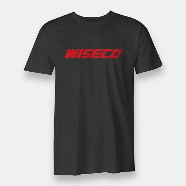 

wiseco piston motorcycle men's t-shirt black, White;black
